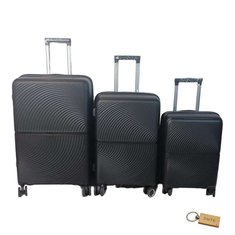 SMTE S-Type - S1 Carry: Your Ultimate Portable Suitcase Solution - 3-piece - Black with keychain