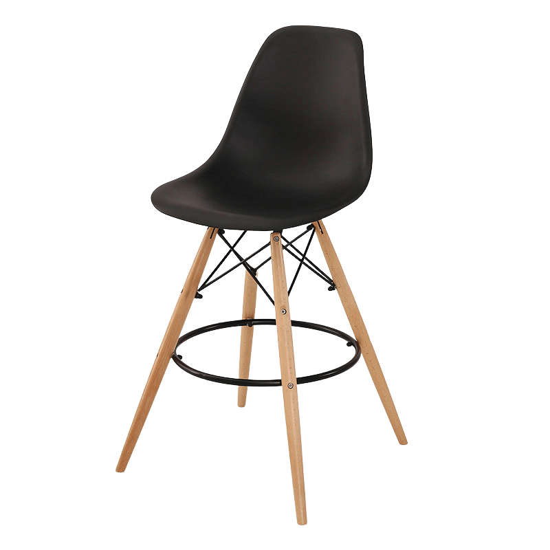 SMTE GOF Furniture - Kim Bar Stool, Black with keychain