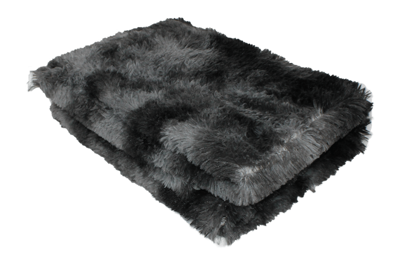 SMTE Three Tone Fluffy Carpet - Shaggy & Foldable Rug with keychain