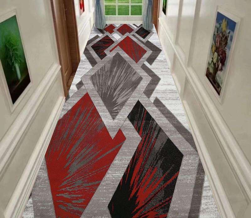 SMTE 80cm by 200cm - Modern 3D Geometric Design Area Rug A15 with keychain