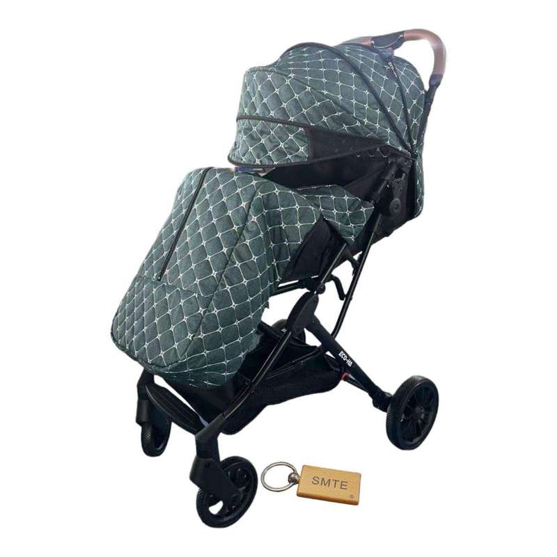 Smte-Travel System Baby Stroller Jogger Pram With SMTE Keychain - Green