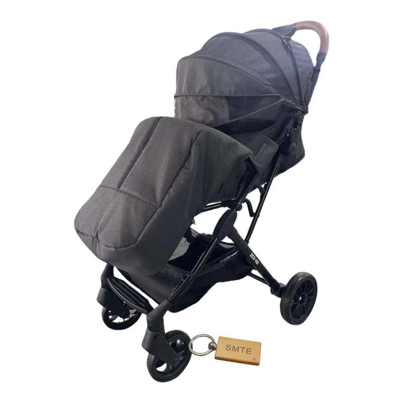 Smte-Travel System Baby Stroller Jogger Pram With SMTE Keychain - Grey