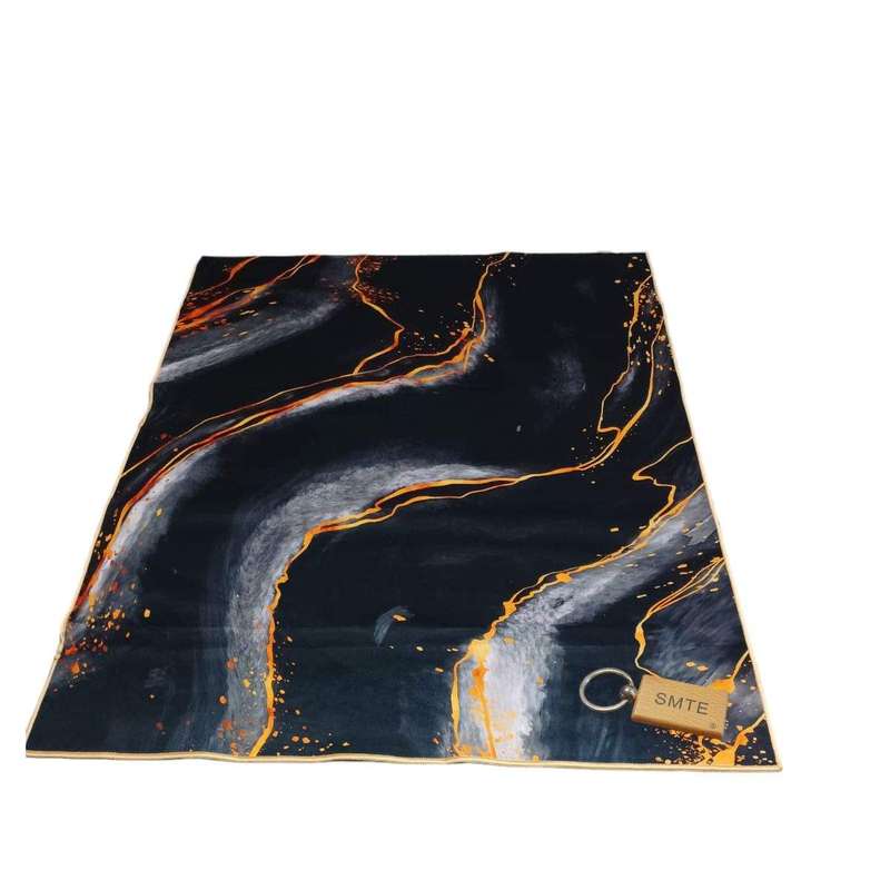 SMTE 200cm by 150cm - Modern 3D Geometric Design Area Rug FR11 With SMTE keyring with keychain