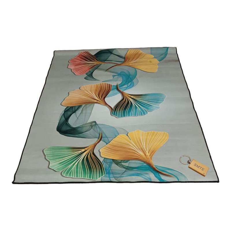 SMTE 200cm by 150cm - Modern 3D Geometric Design Area Rug FR6 With SMTE keyring with keychain
