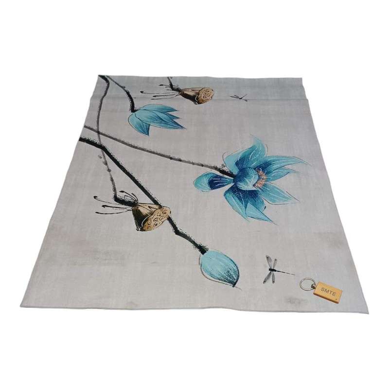 SMTE 200cm by 150cm - Modern 3D Geometric Design Area Rug A59 With SMTE Keyring with keychain