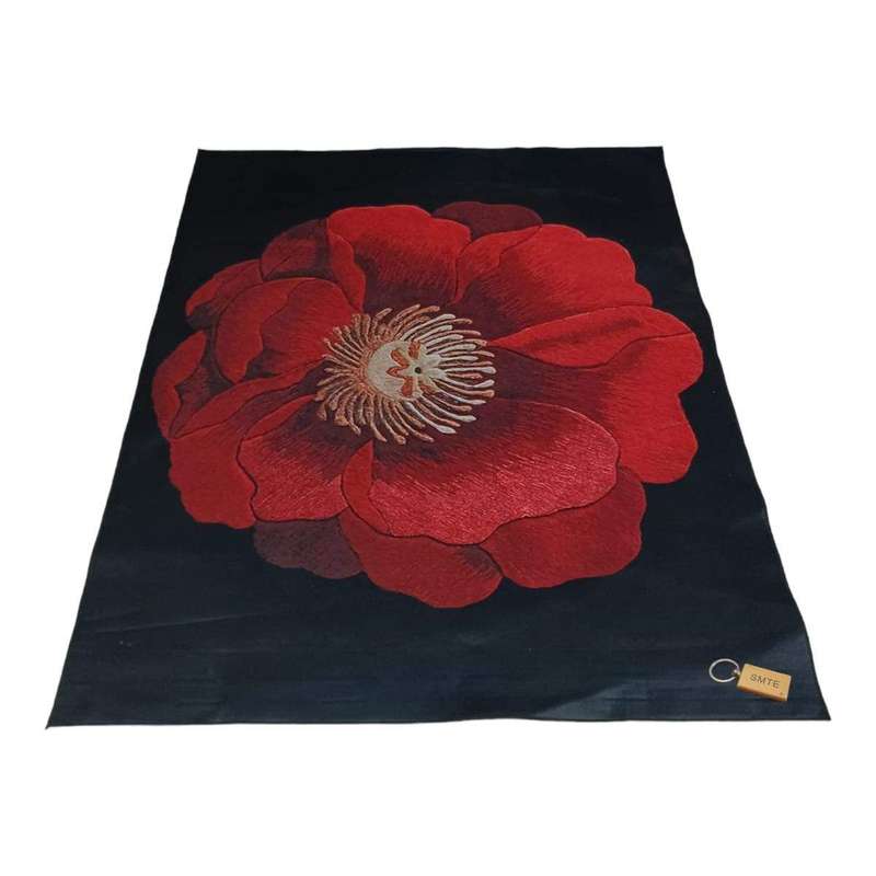 SMTE 200cm by 150cm - Modern 3D Geometric Design Area Rug A29 With SMTE Keyring with keychain