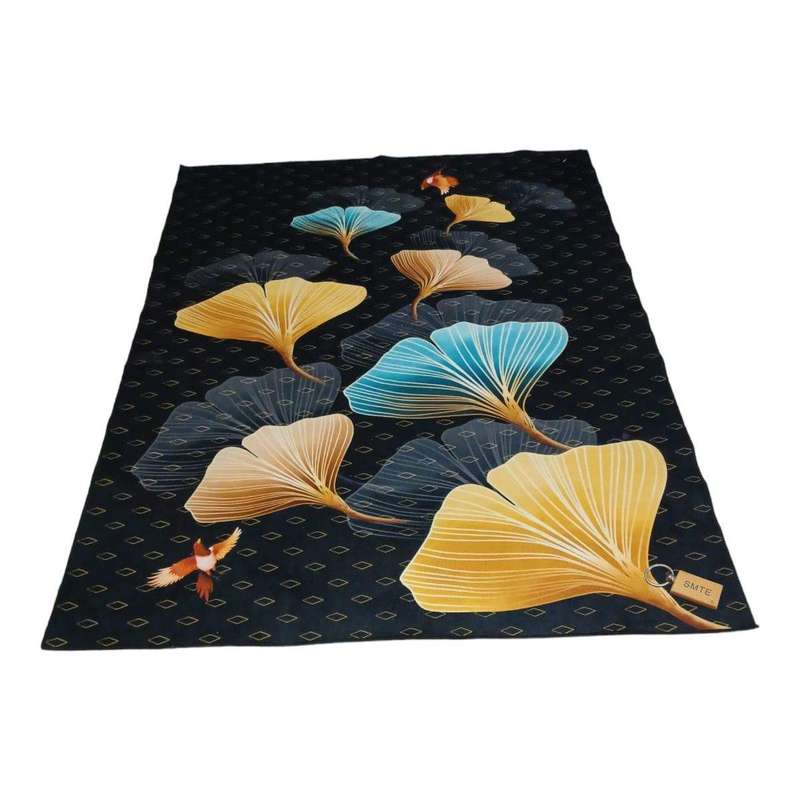 SMTE 200cm by 150cm - Modern 3D Geometric Design Area Rug A22 With SMTE Keyring with keychain