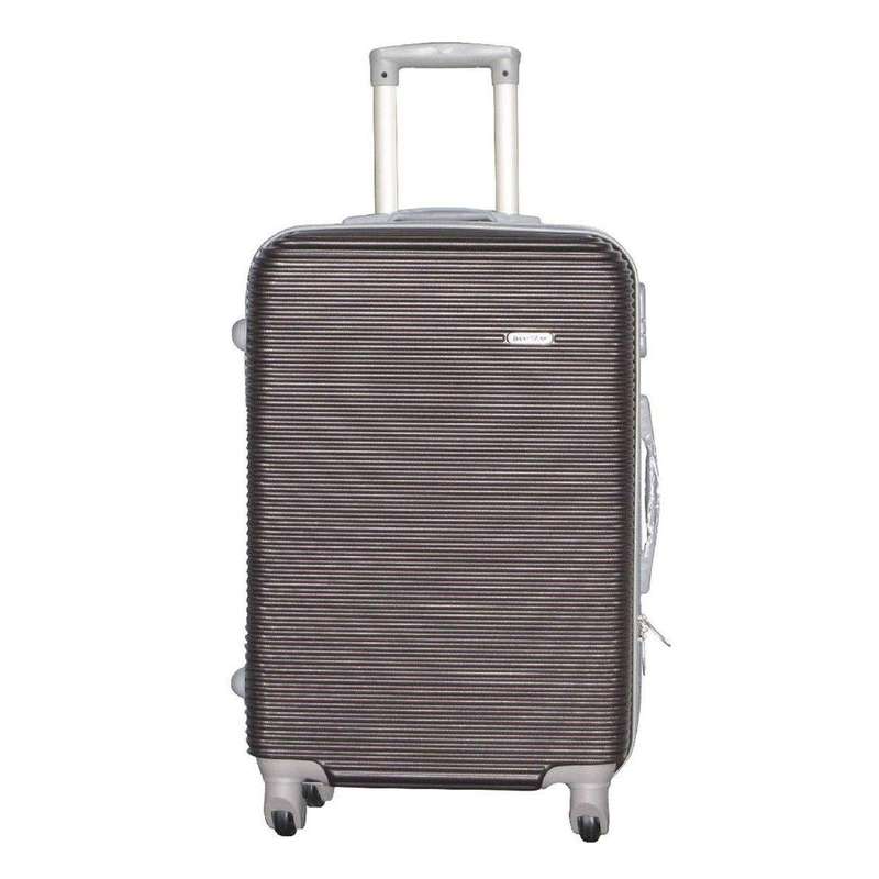 SMTE Hard Outer Shell Luggage 28" - Brown with keychain
