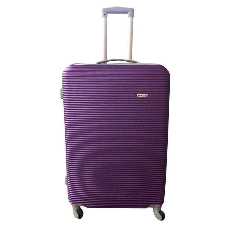 SMTE Hard Outer Shell Luggage 28" - Maroon with keychain