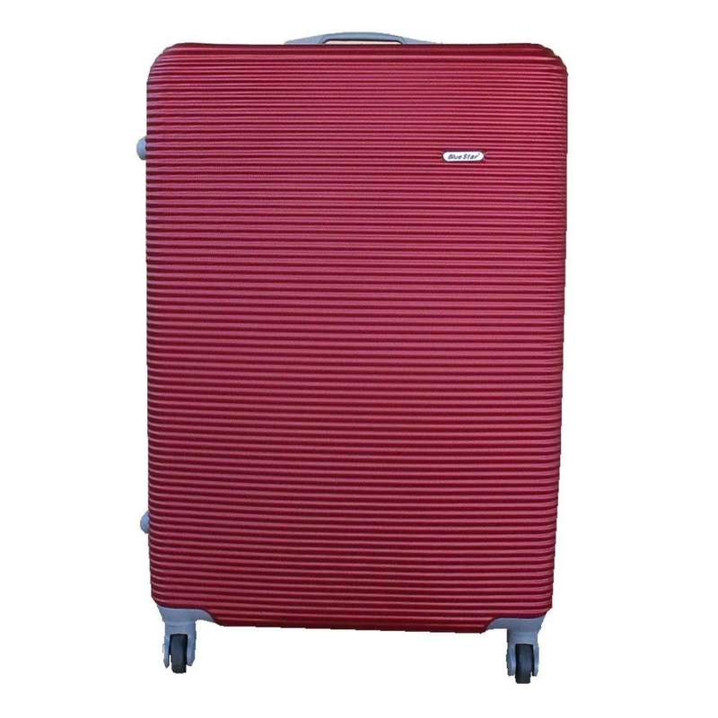 SMTE Hard Outer Shell Luggage 28" - Red with keychain
