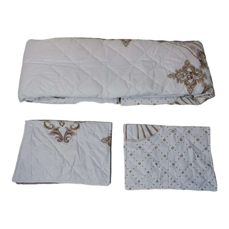 SMTE Microfiber Duvet Cover Set - 3 Piece - White with keychain