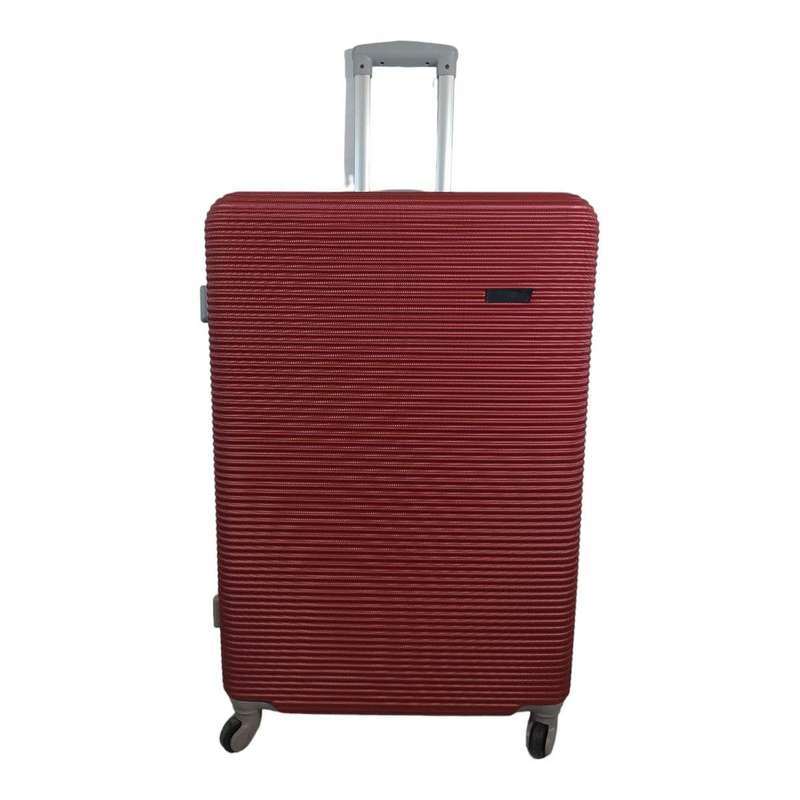 Smte - 1 Piece Hard Outer Shell Luggage Set- Red 53' with keychain