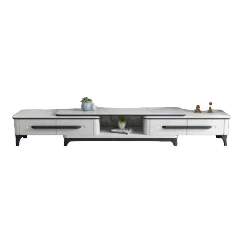 SMTE Modern Marble TV Stand with keychain