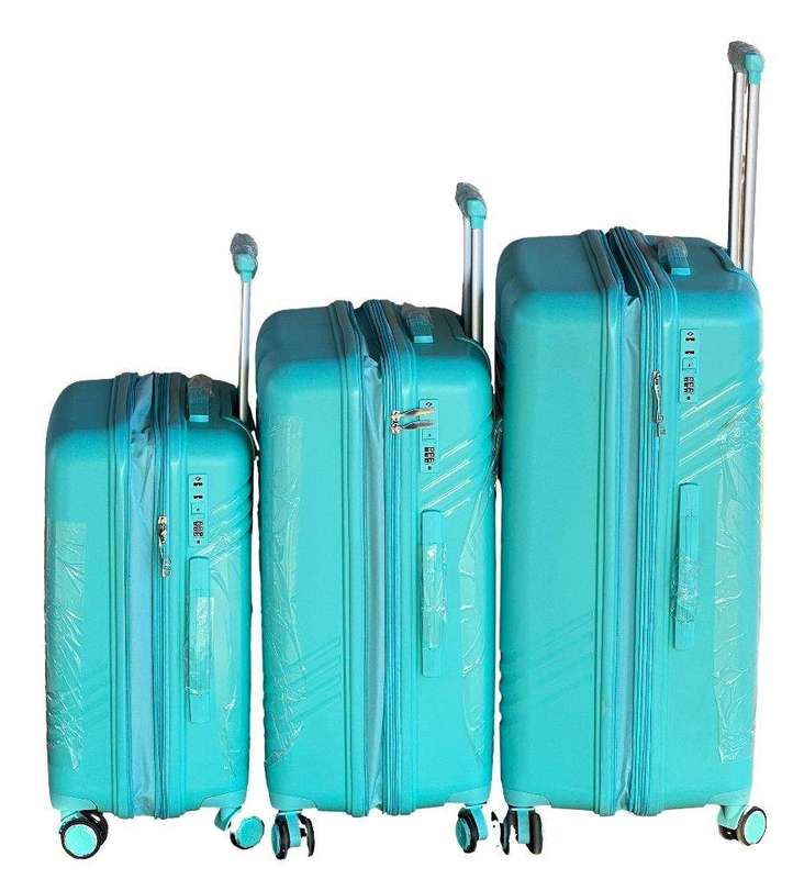 SMTE Le Emporer Unbreakable and Expandable Suitcase Set-30inch Luggage Set - Mint Green with keyc...
