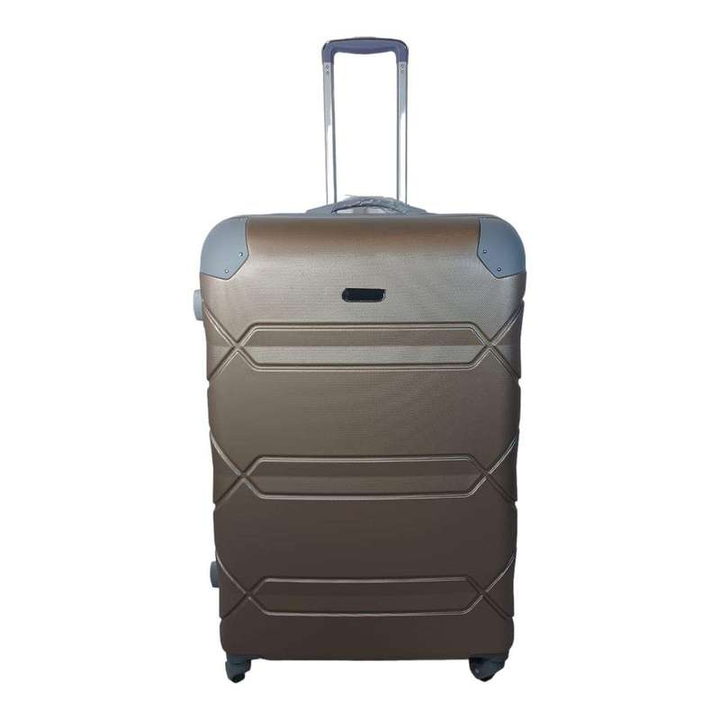Smte- 1 Piece Hard Outer Shell Luggage - Gold with keychain