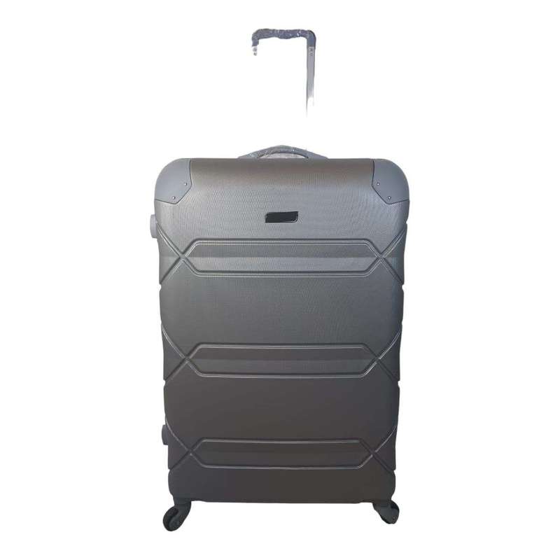 Smte- 1 Piece Hard Outer Shell Luggage - Grey with keychain