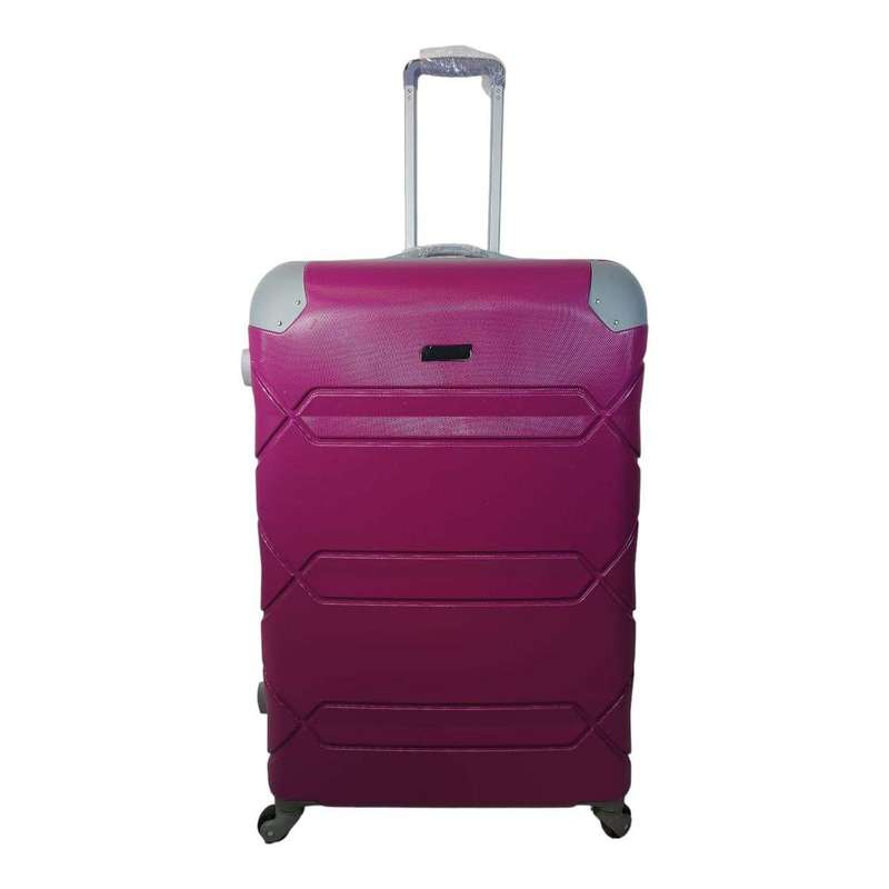 Smte- 1 Piece Hard Outer Shell Luggage - Pink with keychain