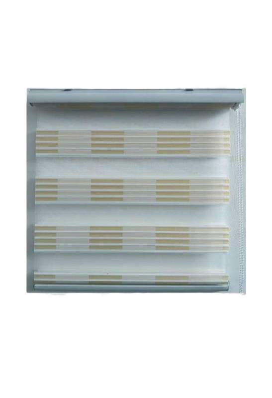 SMTE Ziwili-Quality Roller Zebra Dual LayerDay Night Blinds for Windows-J-1 - 150 L x 60 W cm wit...