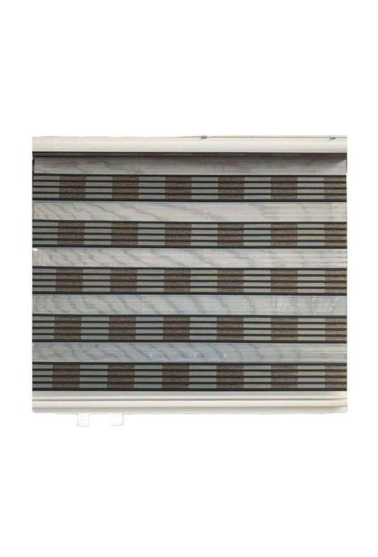 SMTE Ziwili-Quality Roller Zebra Dual LayerDay Night Blinds for Windows-J-7 - 150 L x 60 W cm wit...