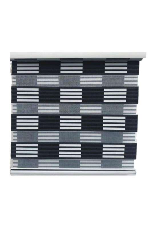 SMTE Ziwili-Quality Roller Zebra Dual LayerDay Night Blinds for Windows-J-9 - 150 L x 80 W cm wit...