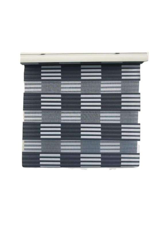 SMTE Ziwili-Quality Roller Zebra Dual LayerDay Night Blinds for Windows-J-8 - 180 L x 150 W cm wi...