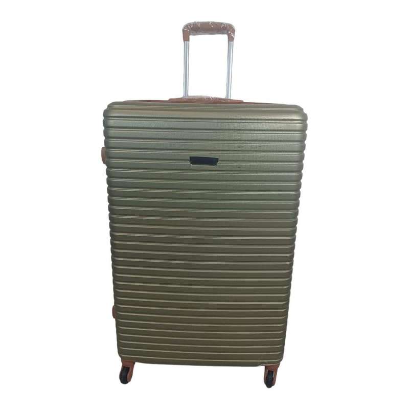 SMTE Quality Hard Outer Shell Luggage 24" - Green with keychain