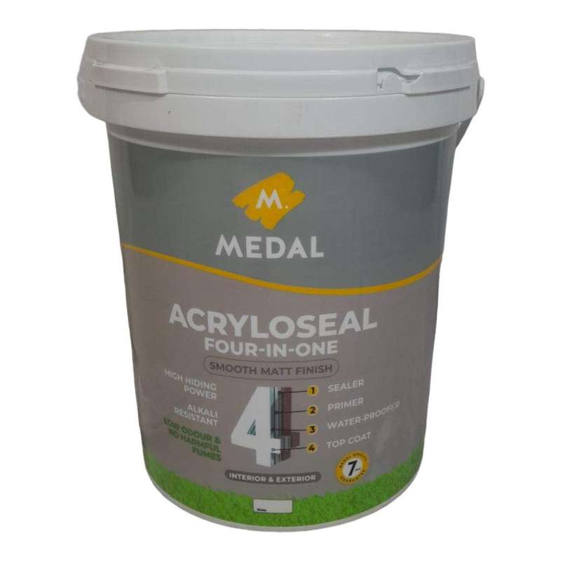SMTE Medal Smooth Matt Finish 20 L -White with keychain