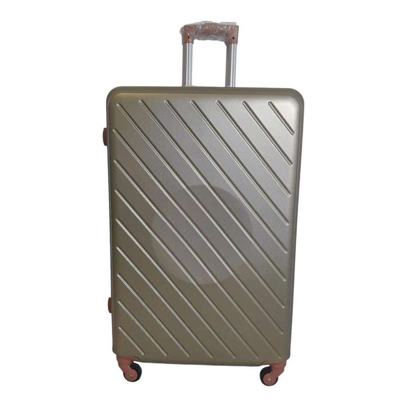 Smte - 1 Piece Hard Outer Shell Luggage Premium ZT-Silver - 22 cm with keychain