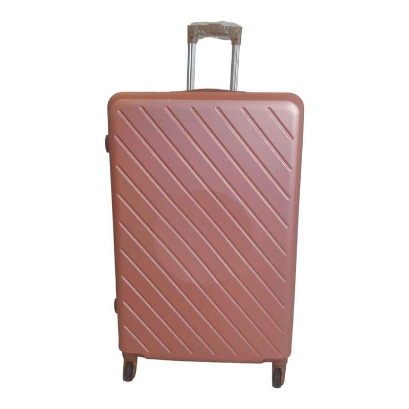 Smte - 1 Piece Hard Outer Shell Luggage Premium ZT -Pink - 22 cm with keychain