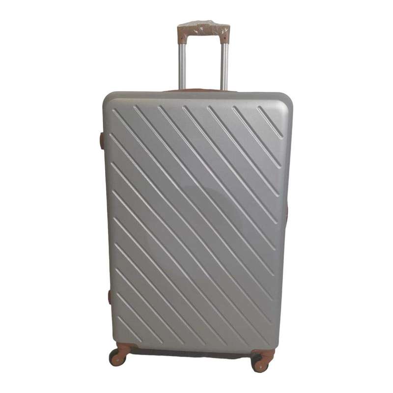 Smte - 1 Piece Hard Outer Shell Luggage Premium ZT-Grey - 26 cm with keychain