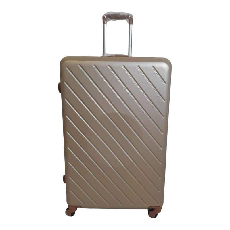 Smte - 1 Piece Hard Outer Shell Luggage Premium ZT -Gold - 26 cm with keychain