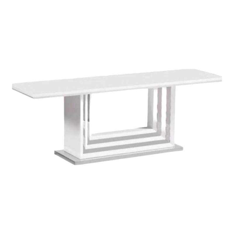 Smte - Tv Stand table - White with keychain