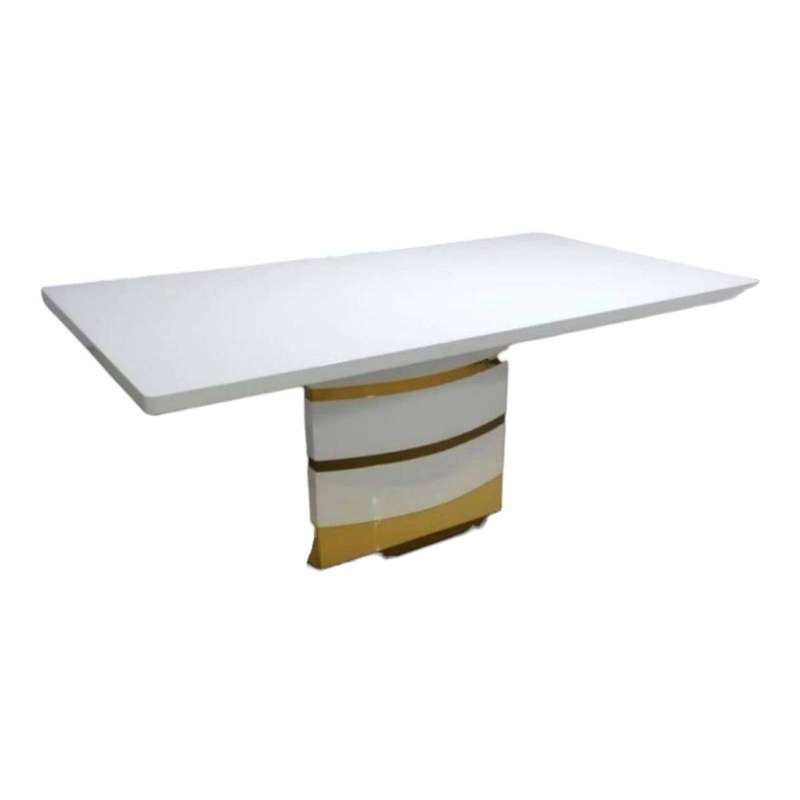 SMTE Dining Room Table - White with keychain