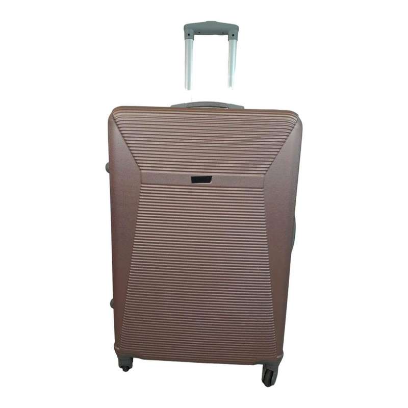 SMTE Hard Outer Shell Luggage 25 - 1 Piece - Gold with keychain