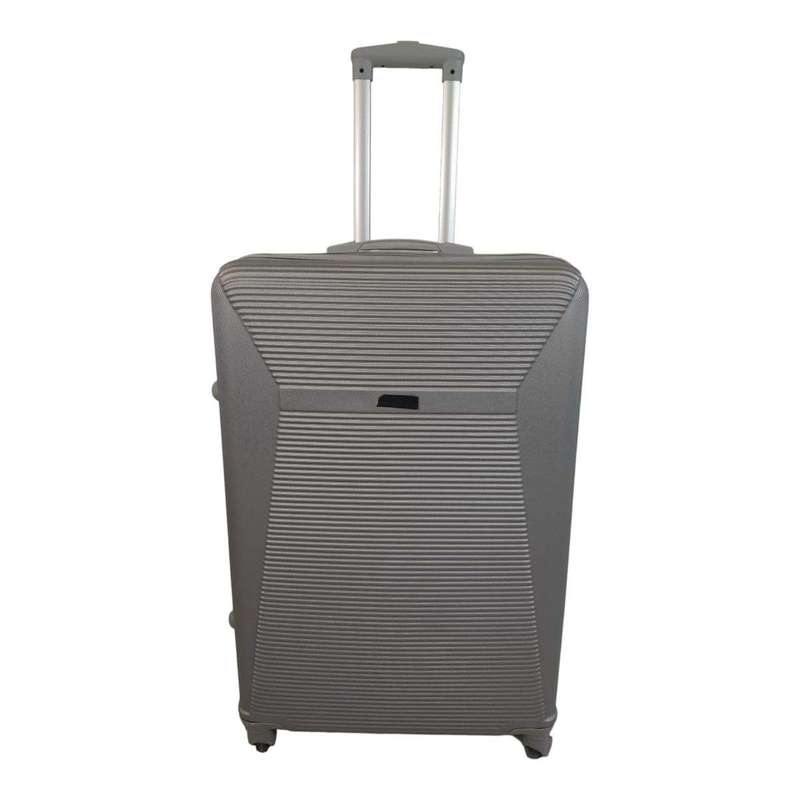 SMTE Hard Outer Shell Luggage 25 - 1 Piece - Grey with keychain