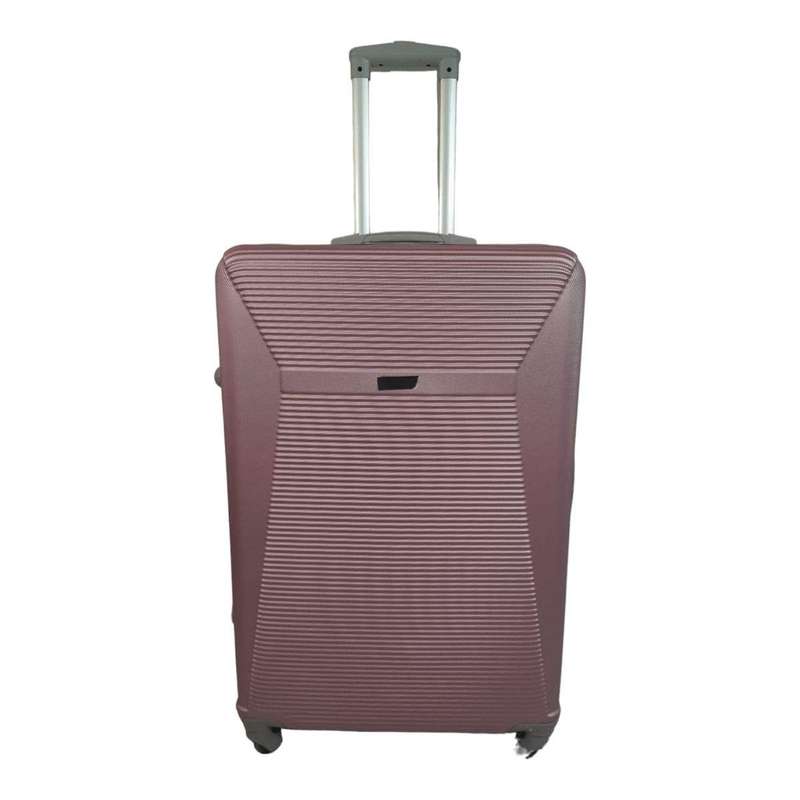 SMTE Hard Outer Shell Luggage 25 - 1 Piece - Pink with keychain