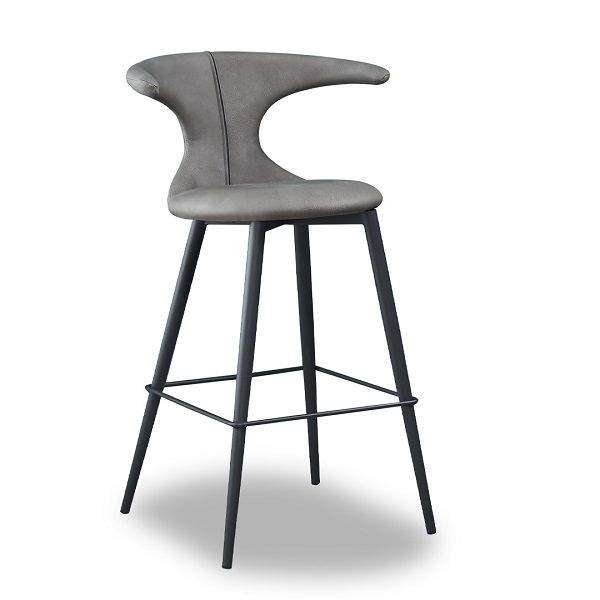 SMTE Chic BY-17 Bar Stool - Grey with keychain