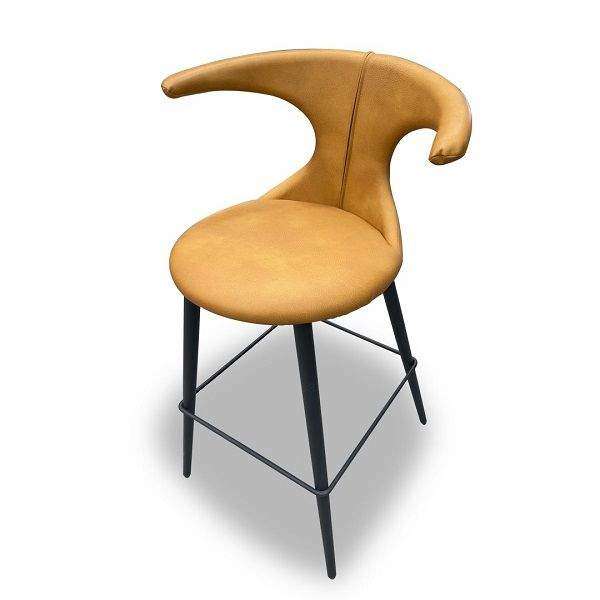 SMTE Chic BY-17 Bar Stool - Yellow with keychain