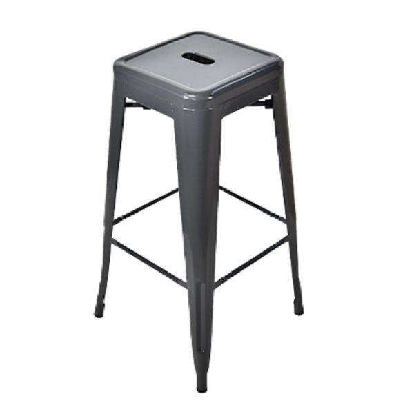 SMTE Steel Bar Stool - 8030 - Grey with keychain