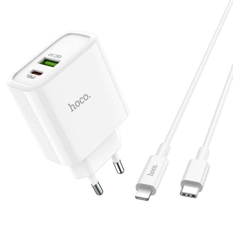 SMTE Hoco C57A QC3.0 & Type-C PD Charger with keychain