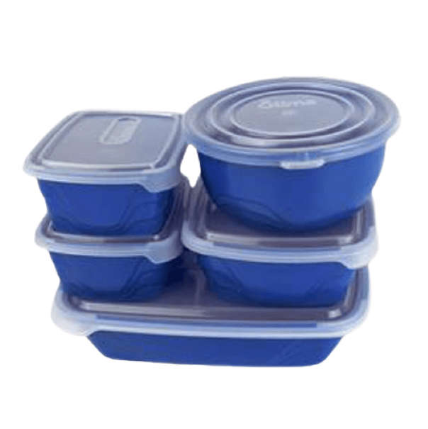 SMTE Dark Blue Set of 5 Lock Box with keychain