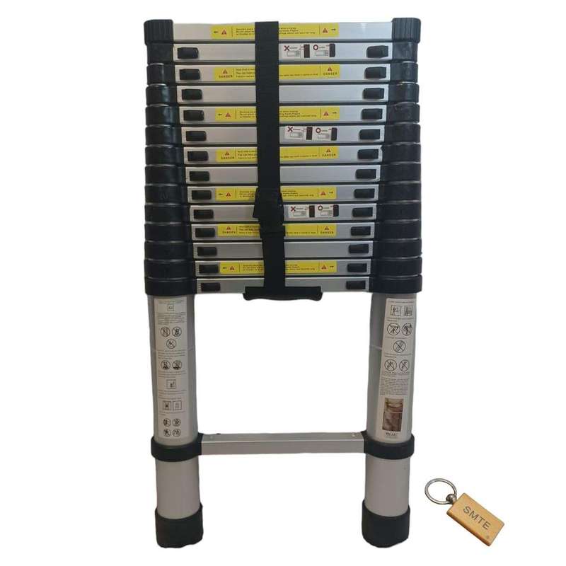 SMTE Telescopic Ladder: Compact Versatile Height Solutions 3.2m +Smte Keyring with keychain