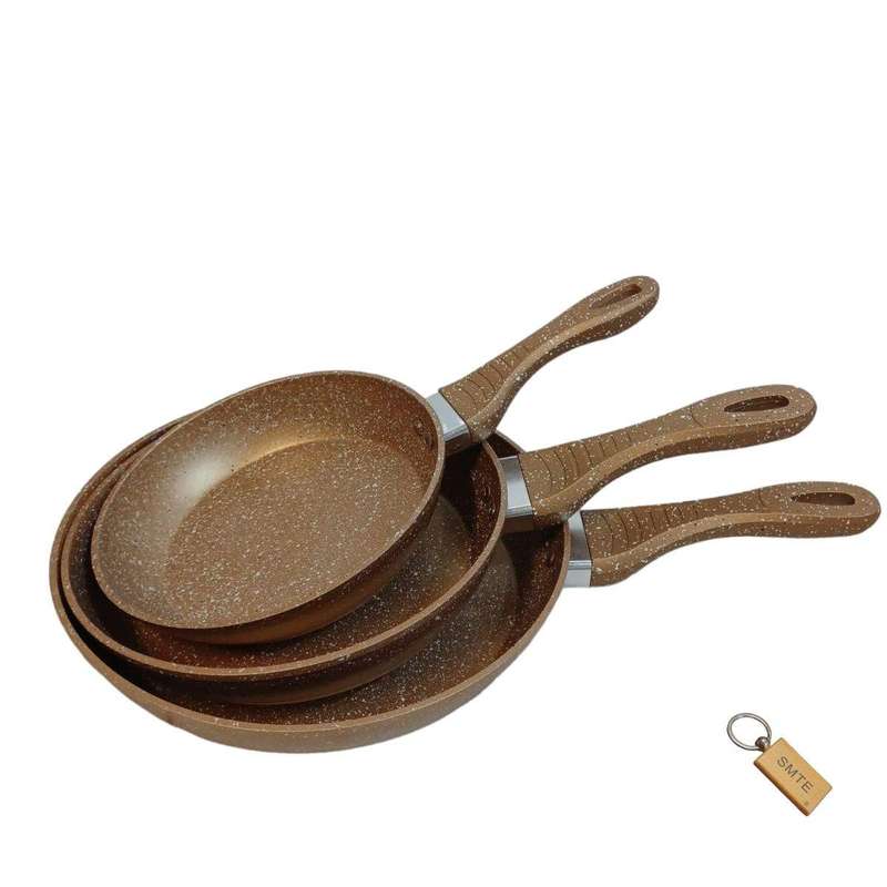 SMTE The Granite Fry Pan - The Ultimate Culinary Companion +Smte Keyring - Gold with keychain