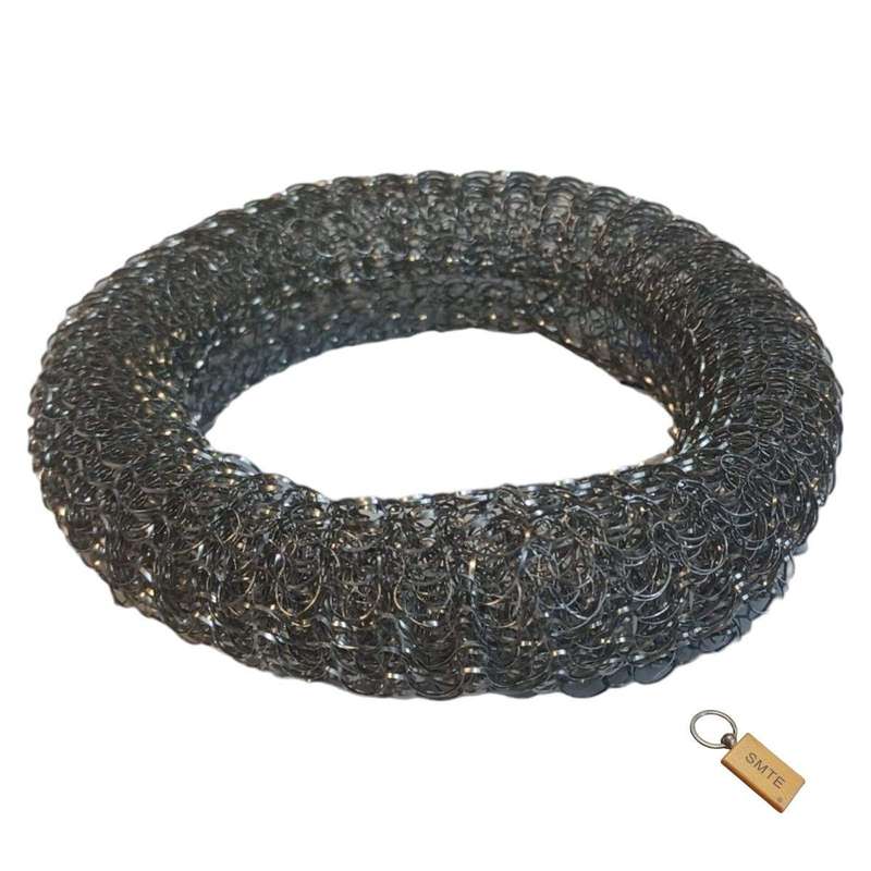 SMTE Precision Polish: Round 50g Steel Wool +Smte Keyring with keychain