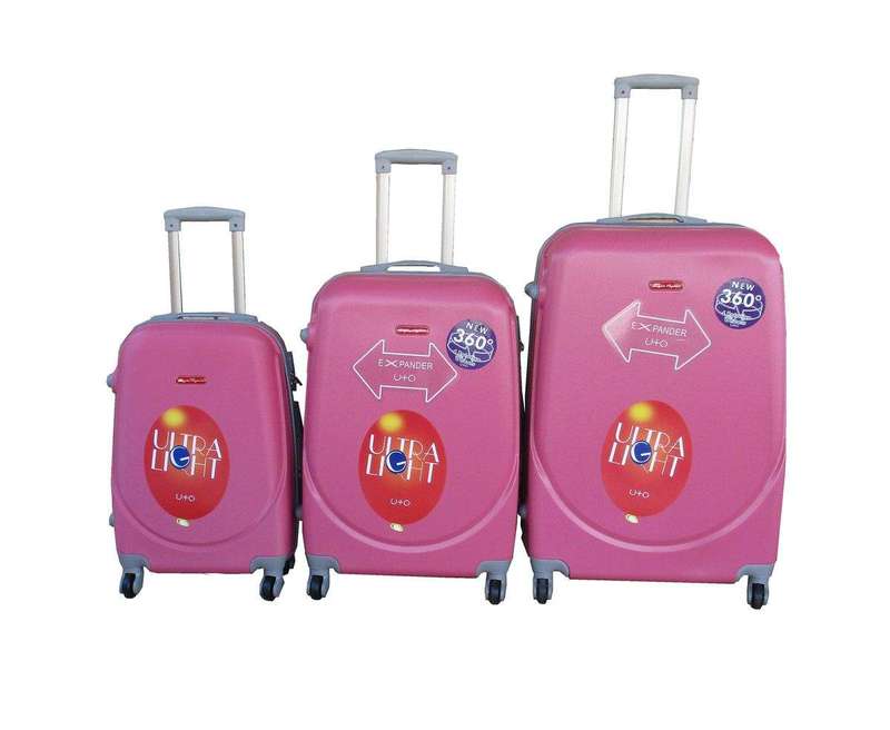 SMTE 3-Piece Travel 28-Inch Luggage Suitcase Bag Set - Stylish with keychain