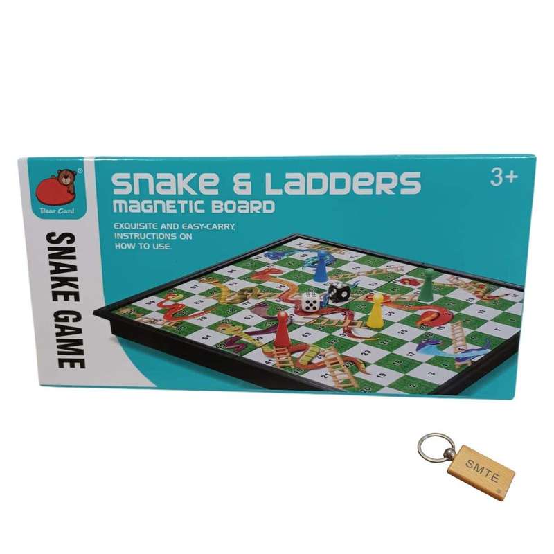 SMTE Snakes and Ladder Board Game and Smte Keyring with keychain