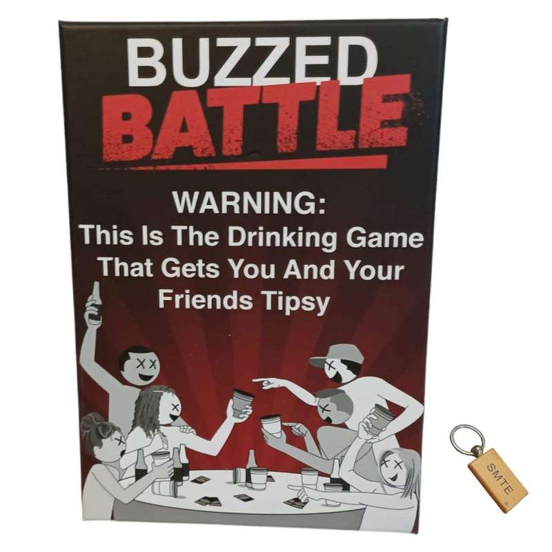 SMTE Buzzed Battle Board Game and Smte Keyring with keychain