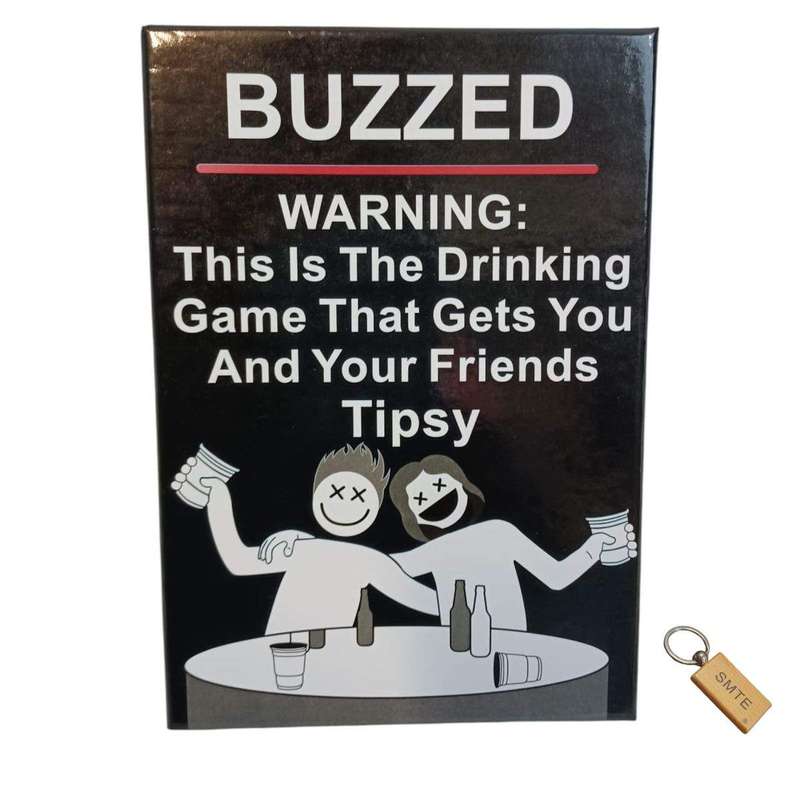 SMTE Buzzed Drinking Board Game and Smte Keyring with keychain