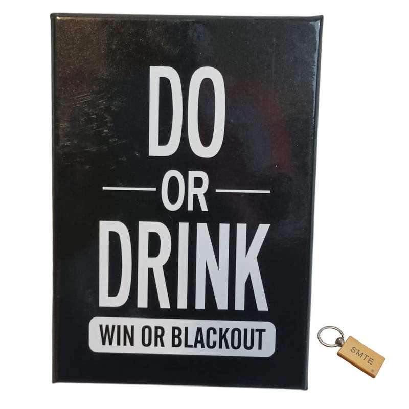 SMTE Do Or Drink: win or blackout board game +Smte keyring with keychain