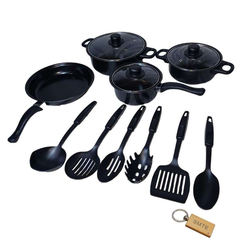 SMTE 13-Piece Premium Cookware Set for Culinary Excellence sk1-1+Smte Keyring with keychain